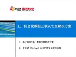 工廠信息化數(shù)據(jù)互聯(lián)與安全解決方案 網(wǎng)絡(luò)與信息安全軟件開發(fā)